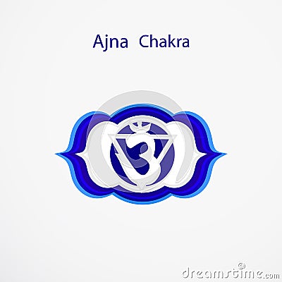 Ajna chakra Vector Illustration