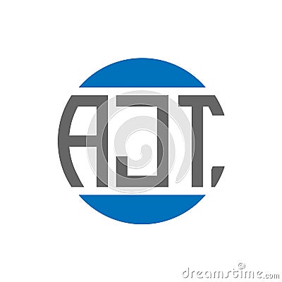 AJT Letter Logo Design On White Background AJT Creative Initials