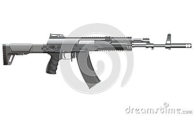 AK-12 automatic rifle. Realistic vector illustration Vector Illustration