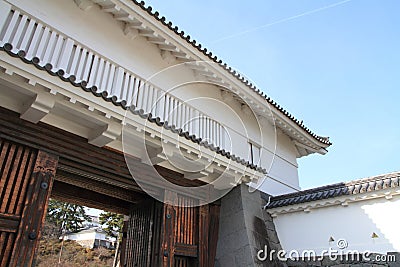 Akagane gate of Odawara castle in Kanagawa Stock Photo