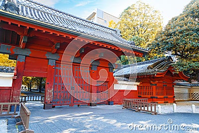 Akamon Red Gate at Tokyo University Stock Photo