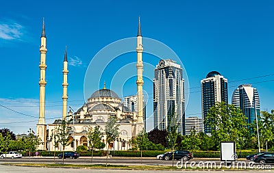 The Heart of Chechnya Mosque in Grozny, Russia Stock Photo