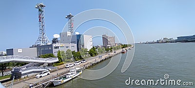 Baidaijima Pier, Niigata Prefecture, Niigata city, Japan, Wed, May 25, 2021, 11:18 Editorial Stock Photo