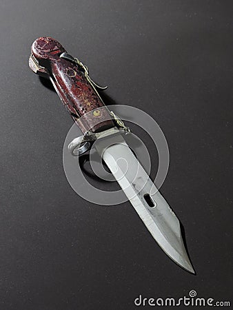 AKM bayonet knife Stock Photo