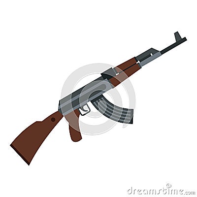 Akm icon, flat style Vector Illustration