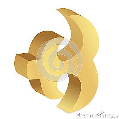 West African Adinkra symbol Akoko Nan Vector Illustration