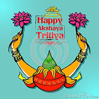 Akshay Tritiya celebration Vector Illustration