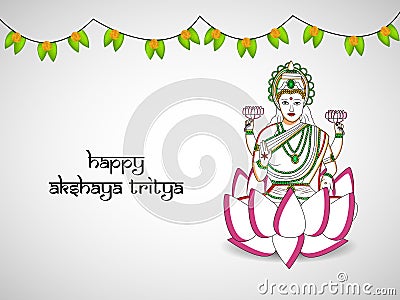 Akshaya Tritiya Background Vector Illustration