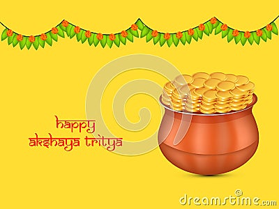 Akshaya Tritiya Background Vector Illustration