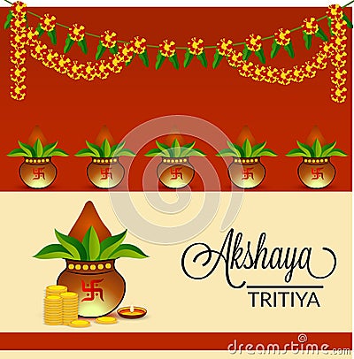 Akshaya Tritiya Cartoon Illustration