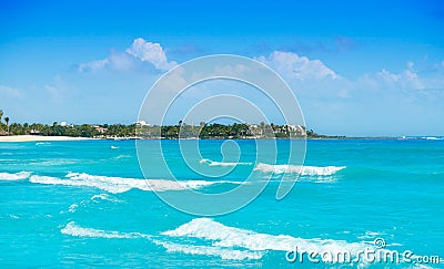 Akumal Caribbean beach in Riviera Maya Stock Photo