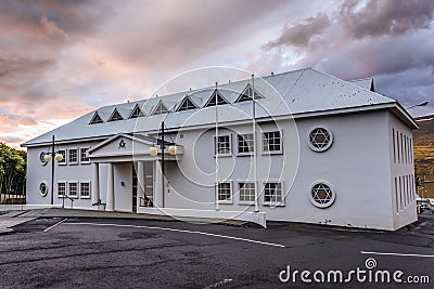 Freemasonry in Akureyri Editorial Stock Photo