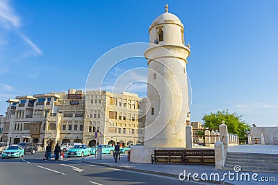 Al Ahmad Mosque in Doha, Qatar Editorial Stock Photo