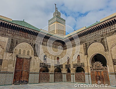 Al-Attarine Madrasa Editorial Stock Photo