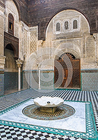 Al Attarine Madrasa in Fez, Morocco Stock Photo