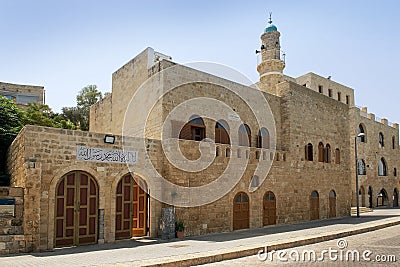 Al Bahr Mosque in the Old City, Jaffa, Israel Editorial Stock Photo