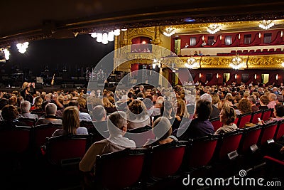 Al Bano in concert at Liceu Theatre in Barcelona Editorial Stock Photo