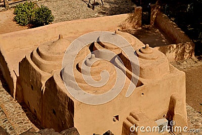 Al Bidya Mosque in Fujeirah Stock Photo