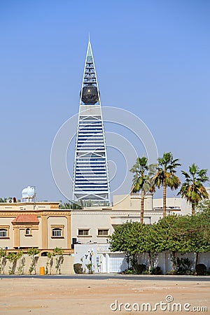 Al Faisaliah Tower in Riyadh Stock Photo