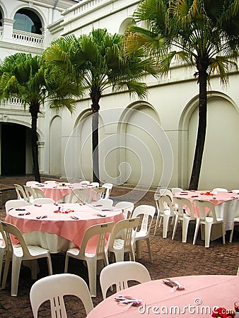 Al fresco dining Stock Photo