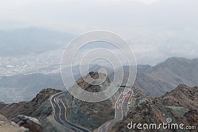 Al Hada Road Stock Photo