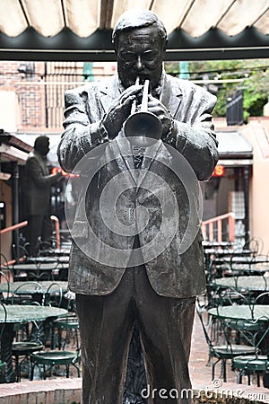 Al Jumbo Hirt statue at Musical Legends Park in New Orleans, Louisiana Editorial Stock Photo
