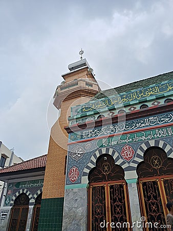 Al-Ma& x27;mur Mosque. This mosque is 3 centuries old, in 1700 this mosque was built. Stock Photo