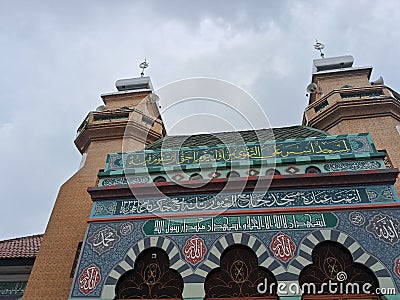 Al-Ma& x27;mur Mosque. This mosque is 3 centuries old, in 1700 this mosque was built Stock Photo