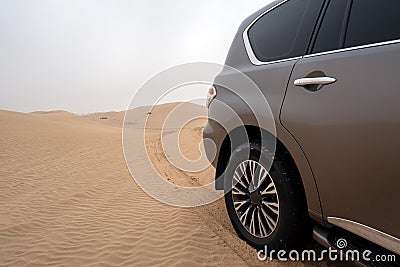 Al Qudra empty quarter seamless desert sahara in Dubai UAE Stock Photo