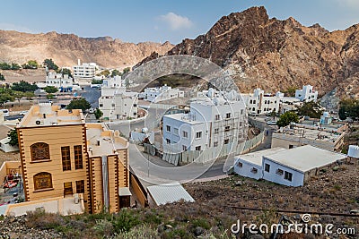 Al Riyam district in Muscat, Om Stock Photo