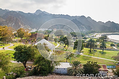 Al Riyam park in Muscat, Om Stock Photo