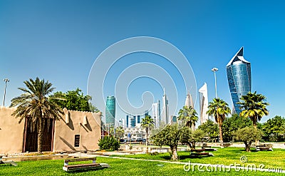 Al Shaab Gate in Kuwait City Stock Photo