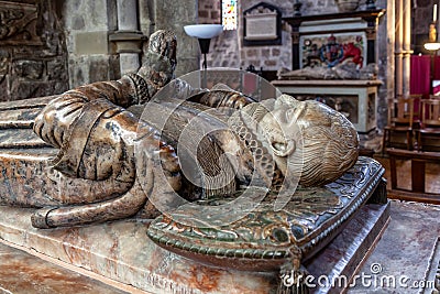 Alabaster Effigy of Anthony Gell Editorial Stock Photo