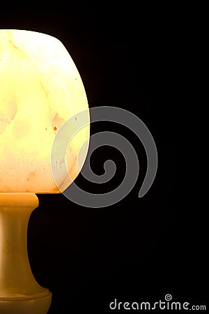 Alabaster lamp Stock Photo