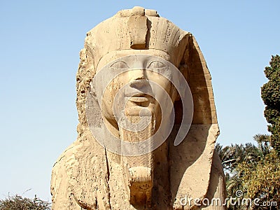 The Alabaster Sphinx, Memphis, Egypt Stock Photo