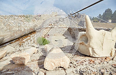 The Hattian and Hittite Ruins of Alaca Hoyuk Stock Photo