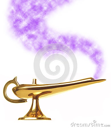 Aladdin Genie Lamp Stock Photo
