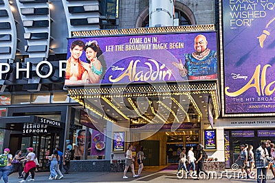 Aladdin - The Musical front Editorial Stock Photo