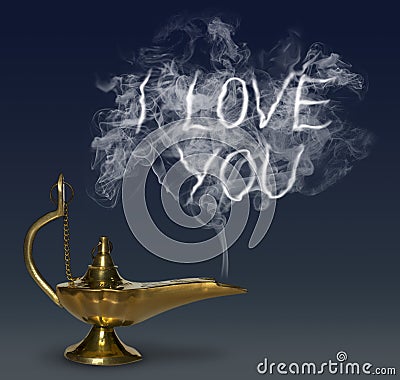 Aladdin's Magic Lamp Stock Photo