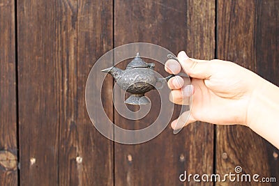 Aladdins magic lamp from Turkey Stock Photo