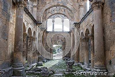 Alahan Monastery. Mut Mersin in Turkey Stock Photo