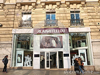 Alain Afflelou Store Avenue des Champs Elysees Paris Editorial Stock Photo