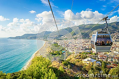 Alanya Cityscape, Turkey Stock Photo