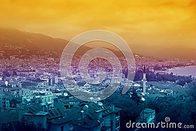 Alanya cityscape Editorial Stock Photo