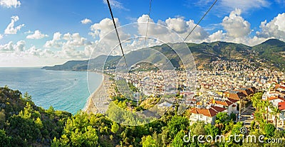 Alanya Cityscape, Turkey Stock Photo