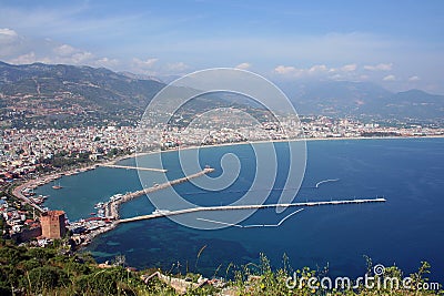 Alanya harbour Stock Photo