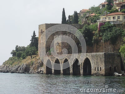 Alanya old port Stock Photo