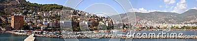 Alanya Panorama Stock Photo