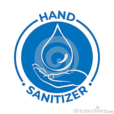 Hand sanitizer - Antiviral antibacterial formula vector icon Vector Illustration