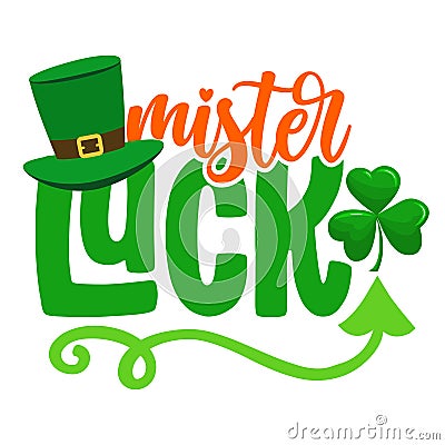 Mister Lucky - funny St Patrick's Day Vector Illustration